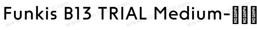 Funkis B13 TRIAL Medium字体转换